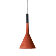 Foscarini Aplomb, lámpara de suspensión rojo - ø17 cm