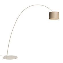 Foscarini Twiggy Elle Wood Gulvlampe med Bue LED greige - eg