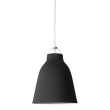 Fritz Hansen Caravaggio Hanglamp zwart mat/kabel grijs - 25,8 cm
