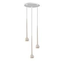 Grau Falling Sun Hanglamp LED Cluster - 3-lichts zand - 200 cm