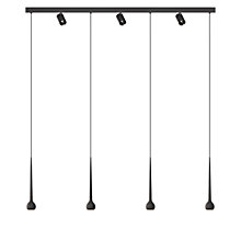 Grau Falling Sun Trace Hanglamp LED 7-lichts zwart - 600 cm