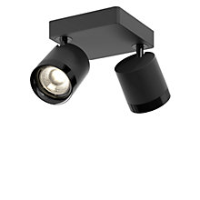 Grau Set Focus, foco de superficie LED 2 focos negro - 2.700 K