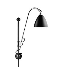 Gubi BL5, lámpara de pared cromo/negro
