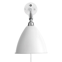 Gubi BL7, lámpara de pared cromo/blanco