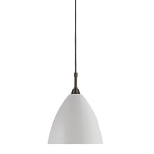 Gubi BL9, lámpara de suspensión negro/blanco - ø21 cm
