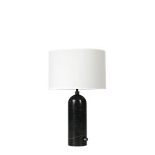 Gubi Gravity Lampe de table abat-jour blanc/pied marbre noir - 49 cm