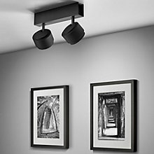 Helestra Pont, 2 focos negro mate – Lámpara de techo led — imagen 3