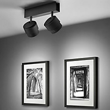 Helestra Pont, 2 focos negro mate – Lámpara de techo led — imagen 4