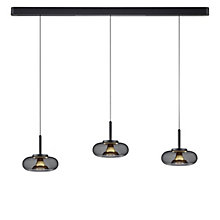 Helestra Sica Hanglamp LED 3-lichts zwart/goud - 22 cm