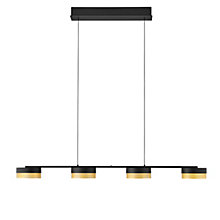 Hell Mesh Hanglamp LED 4-lichts zwart/goud