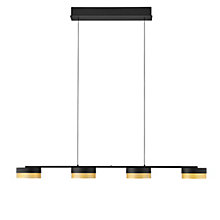 Hell Mesh Pendant Light LED 4 lamps black/gold