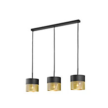 Hell Mesh, 3 focos negro/oro – Lámpara de suspensión — imagen 3
