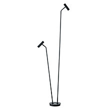 Hell Tom, lámpara de pie LED 2 focos negro - 180 cm