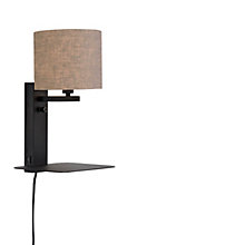 It's about RoMi Florence Wall Light linen dark - without reading light - with shade