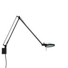 Luceplan Berenice Væglampe reflector grøn/body sort - arm 30 cm