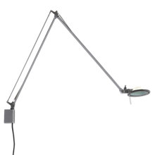 Luceplan Berenice, lámpara de pared reflector blanco/cuerpo aluminio - brazo 45 cm
