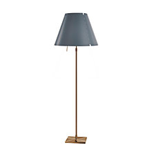 Luceplan Costanza Floor Lamp shade concrete grey/frame brass - telescope - with dimmer - ø40 cm