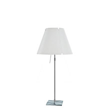 Luceplan Costanza Tafellamp lampenkap wit/frame aluminium - telescoop - met schakelaar