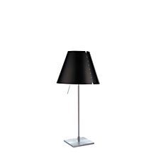 Luceplan Costanzina, lámpara de sobremesa aluminio/negro regaliz