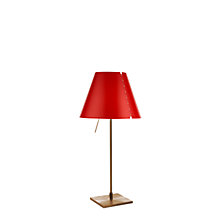 Luceplan Costanzina, lámpara de sobremesa latón/rojo grosella