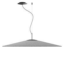 Luceplan Koine, lámpara de suspensión LED gris - ø110 cm - Push/Dali