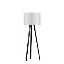 Maigrau Luca Stand Vloerlamp eikenhout gerookt/lampenkap wit - 140 cm