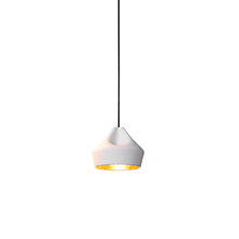Marset Pleat Box, lámpara de suspensión blanco/dorado - ø21 cm