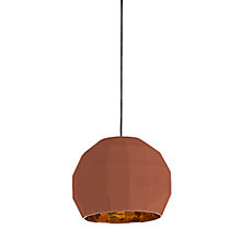 Marset Scotch Club, lámpara de suspensión terracotta/dorado - ø26,5 cm