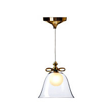 Moooi Bell Lamp, lámpara de suspensión dorado/transparente - 23 cm