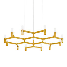 Nemo Crown Plana Pendant Light gilded - 109 cm