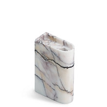 Northern Monolith, portavelas medium - mármol blanco — imagen 2