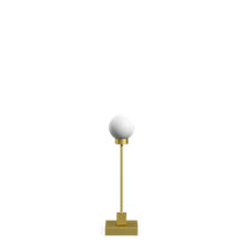 Northern Snowball, batería latón – Lámpara de sobremesa led — imagen 2