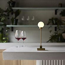 Northern Snowball, batería latón – Lámpara de sobremesa led — imagen 3