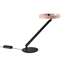 Occhio Gioia Tavolo Lampe de table LED tête doré mat/corps noir mat