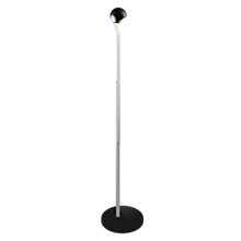 Occhio Io Lettura C Floor Lamp LED head black matt/cover chrom matt/body chrom matt/base black matt - 3,000 K
