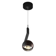 Occhio Io Sospeso Var Flat C Hanglamp LED kop phantom/afdekking zwart mat/body zwart mat/voet zwart mat - 3.000 K