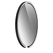 Occhio Mito Sfera 60 Miroir lumineux LED tête noir mat/Miroir gris teinté - Occhio Air