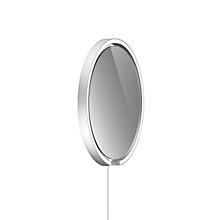 Occhio Mito Sfera Corda 40 Belyst spejl LED - grå tonet hoved sølv mat/kabel hvid/stik Typ F - Occhio Air