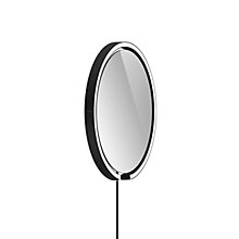 Occhio Mito Sfera Corda 40 Specchio illuminato LED testa nero opaco/cavo nero/spina Typ C - Occhio Air