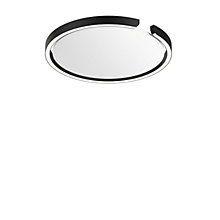 Occhio Mito Soffitto 40 Flat Wide Wand- und Deckeneinbauleuchte LED Kopf schwarz matt/Abdeckung weiß matt - DALI