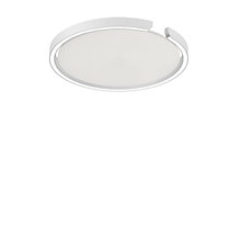 Occhio Mito Soffitto 40 Up Lusso Wide Wand- und Deckenleuchte LED Kopf weiß matt/Abdeckung Ascot Leder weiß - Occhio Air