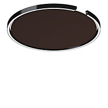 Occhio Mito Soffitto 60 Up Lusso Narrow Wall-/Ceiling light LED head black phantom/cover ascot leather brown - DALI
