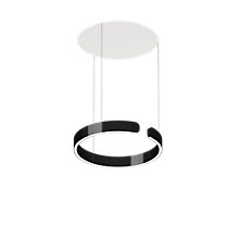 Occhio Mito Sospeso 40 Variabel Up Lusso Table Hanglamp LED kop black phantom/plafondkapje ascot leder wit - DALI