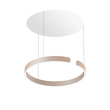 Occhio Mito Sospeso 60 Variabel Up Table Hanglamp LED kop goud mat/plafondkapje wit mat - Occhio Air