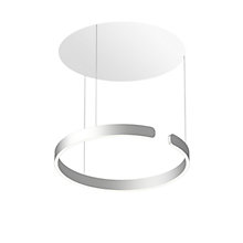 Occhio Mito Sospeso 60 Variabel Up Table Pendelleuchte LED Kopf silber matt/Baldachin weiß matt - DALI