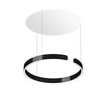 Occhio Mito Sospeso 60 Variabel Up Table Suspension LED tête black phantom/cache-piton blanc mat - DALI