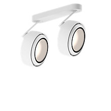 Occhio Più R Alto 3d Doppio Volt B Spot LED 2 foyers tête blanc mat/cache-piton blanc mat/couverture blanc mat - 3.000 K