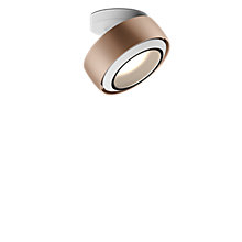 Occhio Più R Alto Volt S30 Lampada da soffitto LED testa dorato opaco/rosone bianco opaco/copertura bianco opaco - 2.700 K