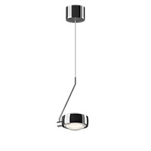 Occhio Sento Filo Var Up D Hanglamp LED kop chroom glimmend/body chroom glimmend/plafondkapje chroom glimmend - 2.700 K - Occhio Air