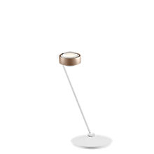 Occhio Sento Tavolo 60 D Lampe de table LED à droite tête doré mat/corps blanc mat - 3.000 K - Occhio Air